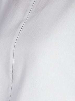 Bouffant Sleeves Stitch detail Cotton Linen Top