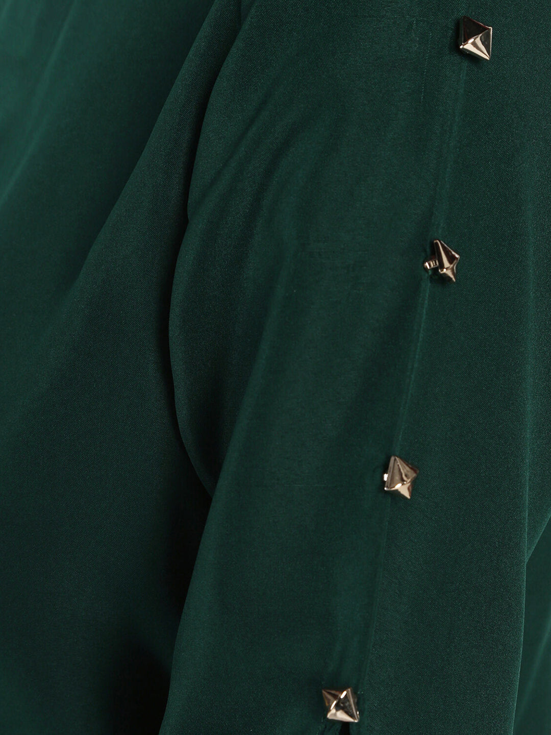 Stud buttoned detail partywear top