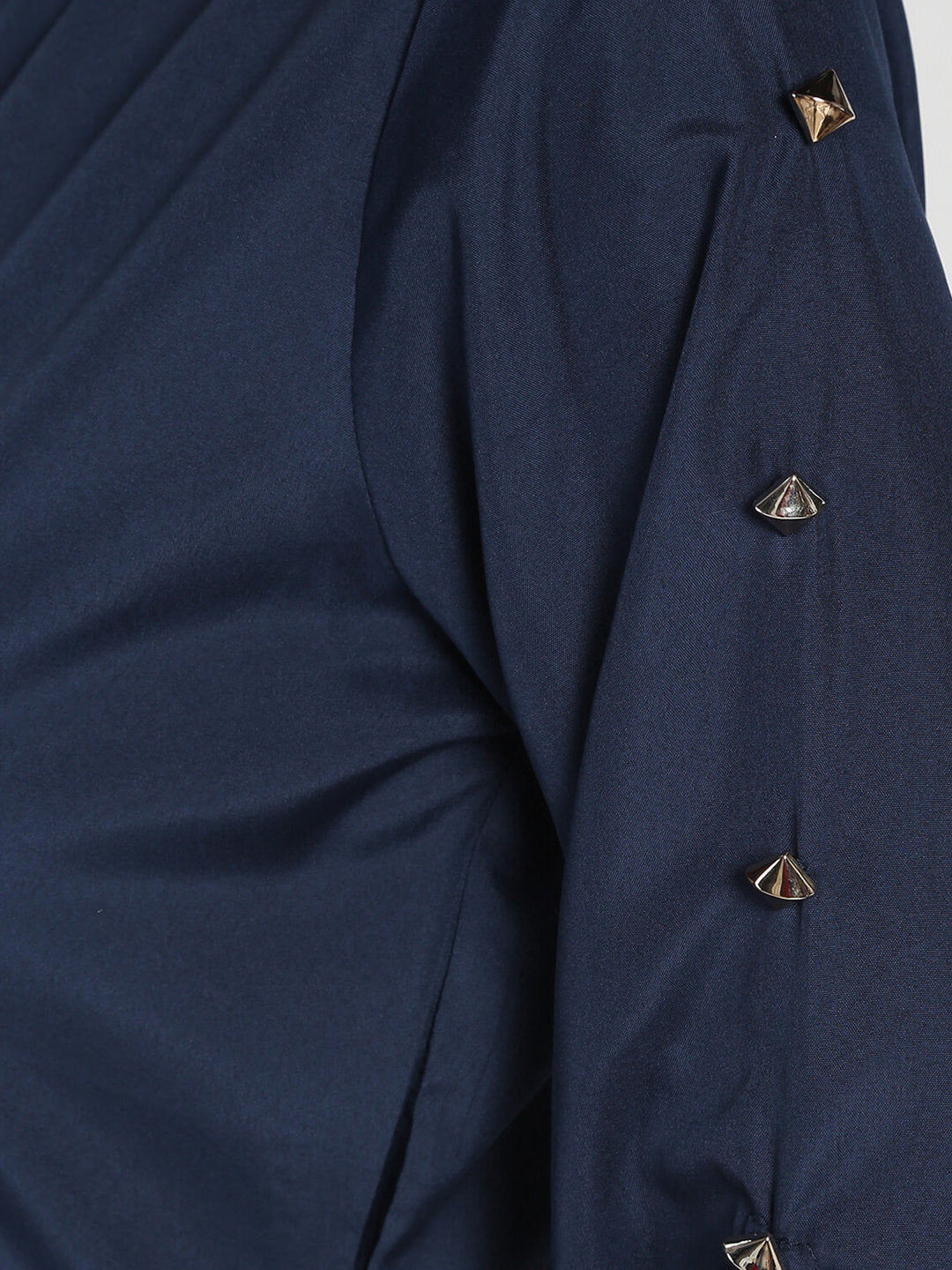 Stud buttoned detail partywear top