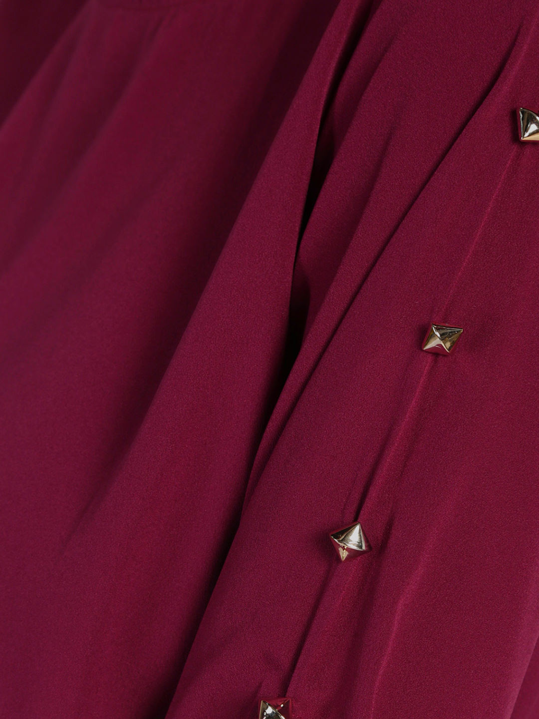 Stud buttoned detail partywear top