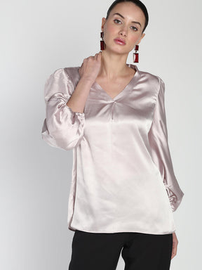 Victorian sleveed Satin top
