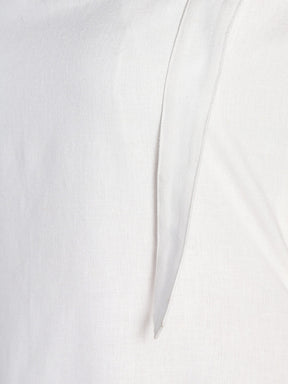 Cotton linen dungaree dress