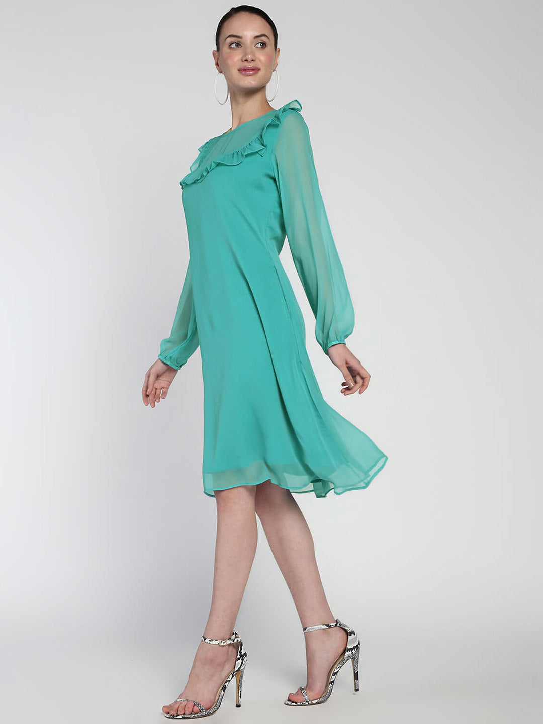 Chiffon Rayon comfort breeze Ruffled dress