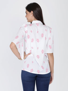 Dohyenne Tropical Print Shirt Top
