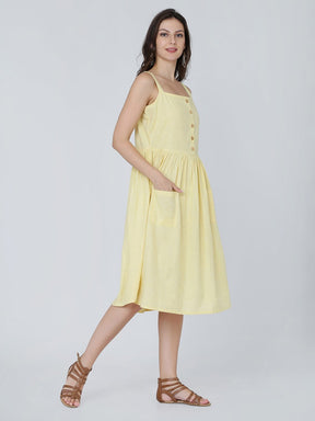 Dohyenne Cotton Linen Dress