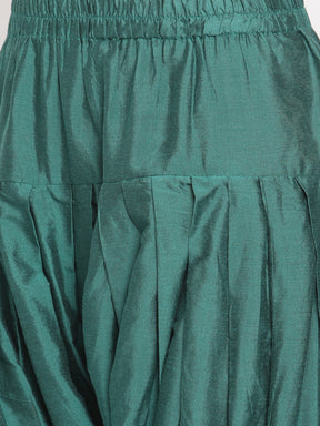 Coral Green Banarasi Afghani Salwar