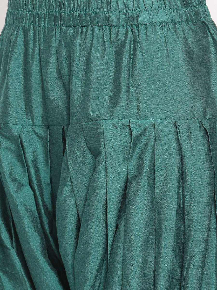 Coral Green Banarasi Afghani Salwar