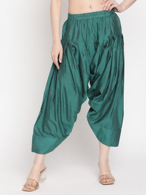 Coral Green Banarasi Afghani Salwar