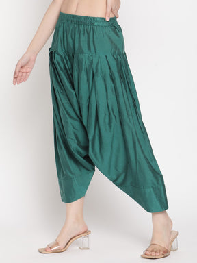 Coral Green Banarasi Afghani Salwar